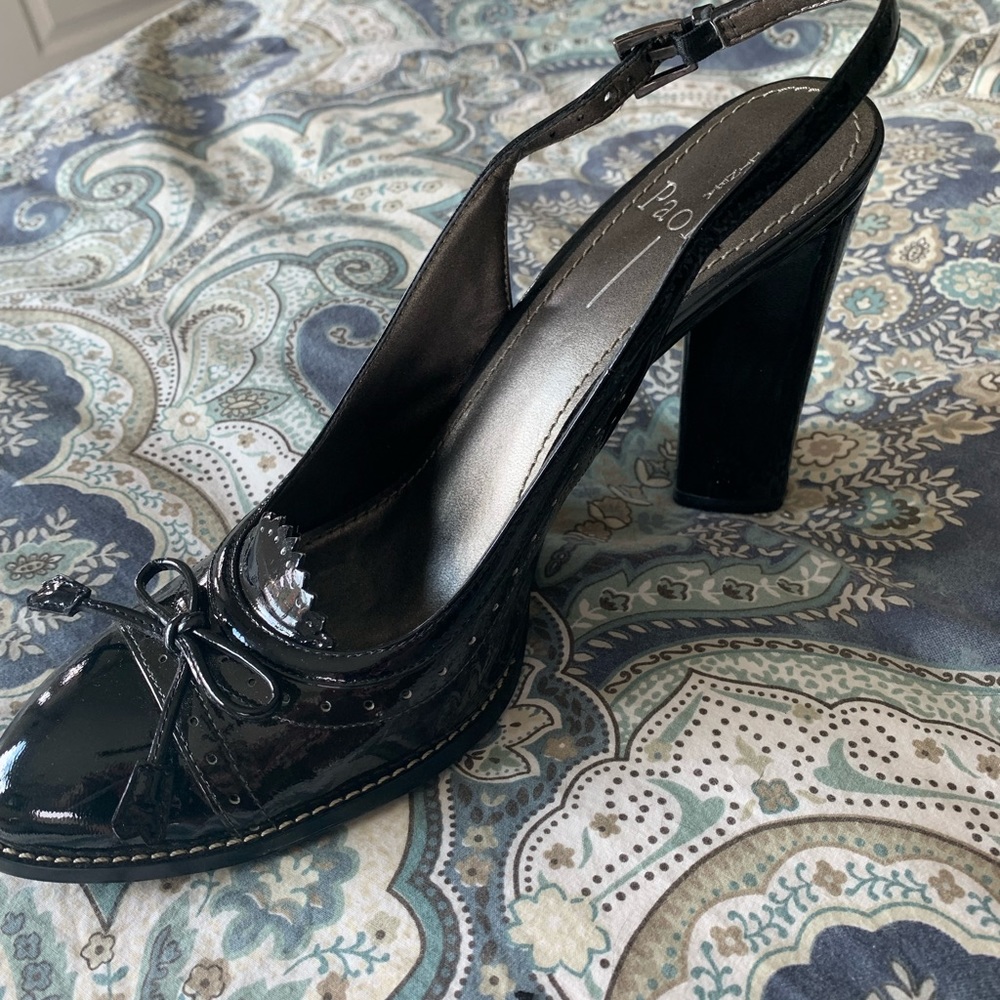 Linea Paolo sling-back heels.  Worn once. 9 1/2.
